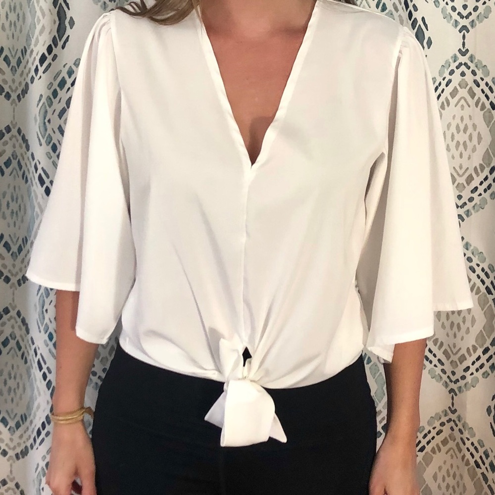 White Blouse ¾ Sleeve